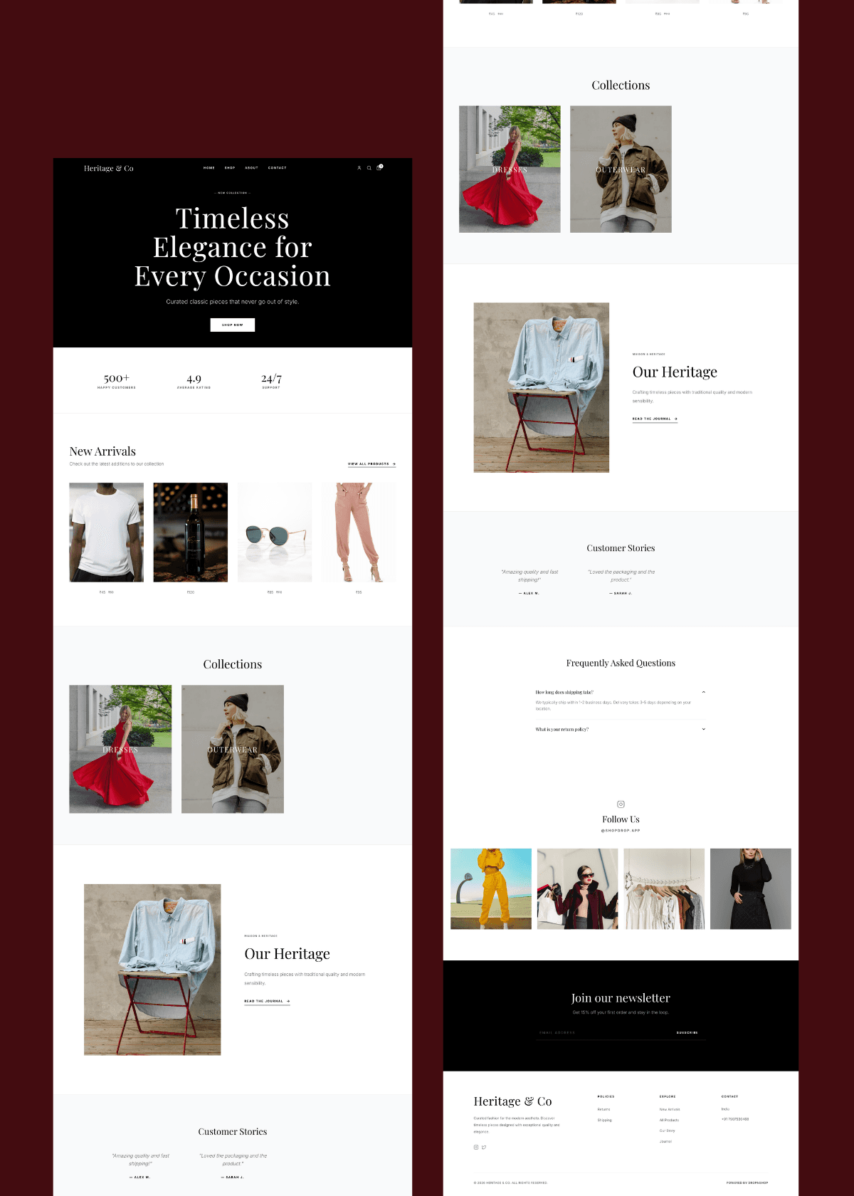 Classic Template Preview