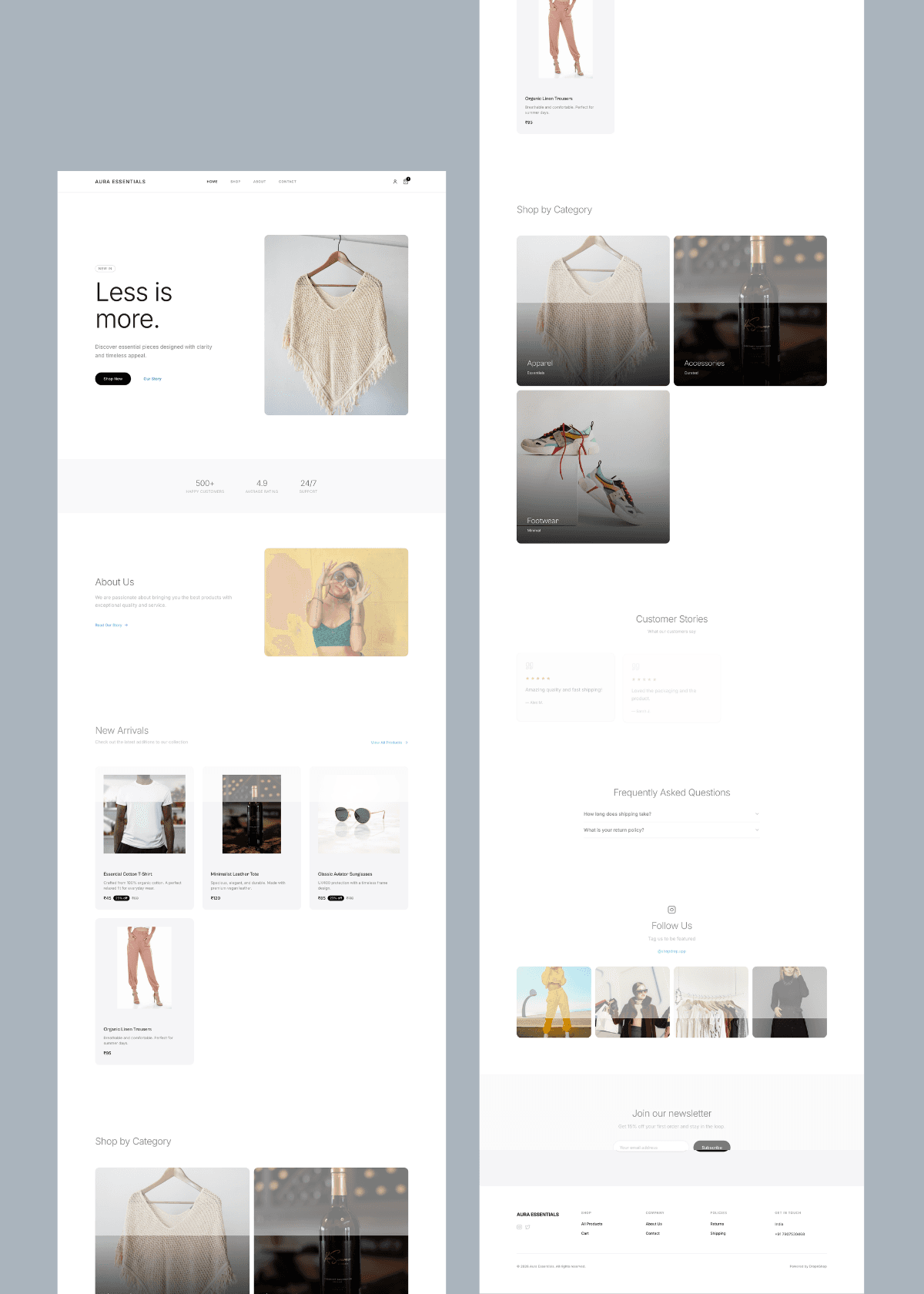 Minimal Template Preview