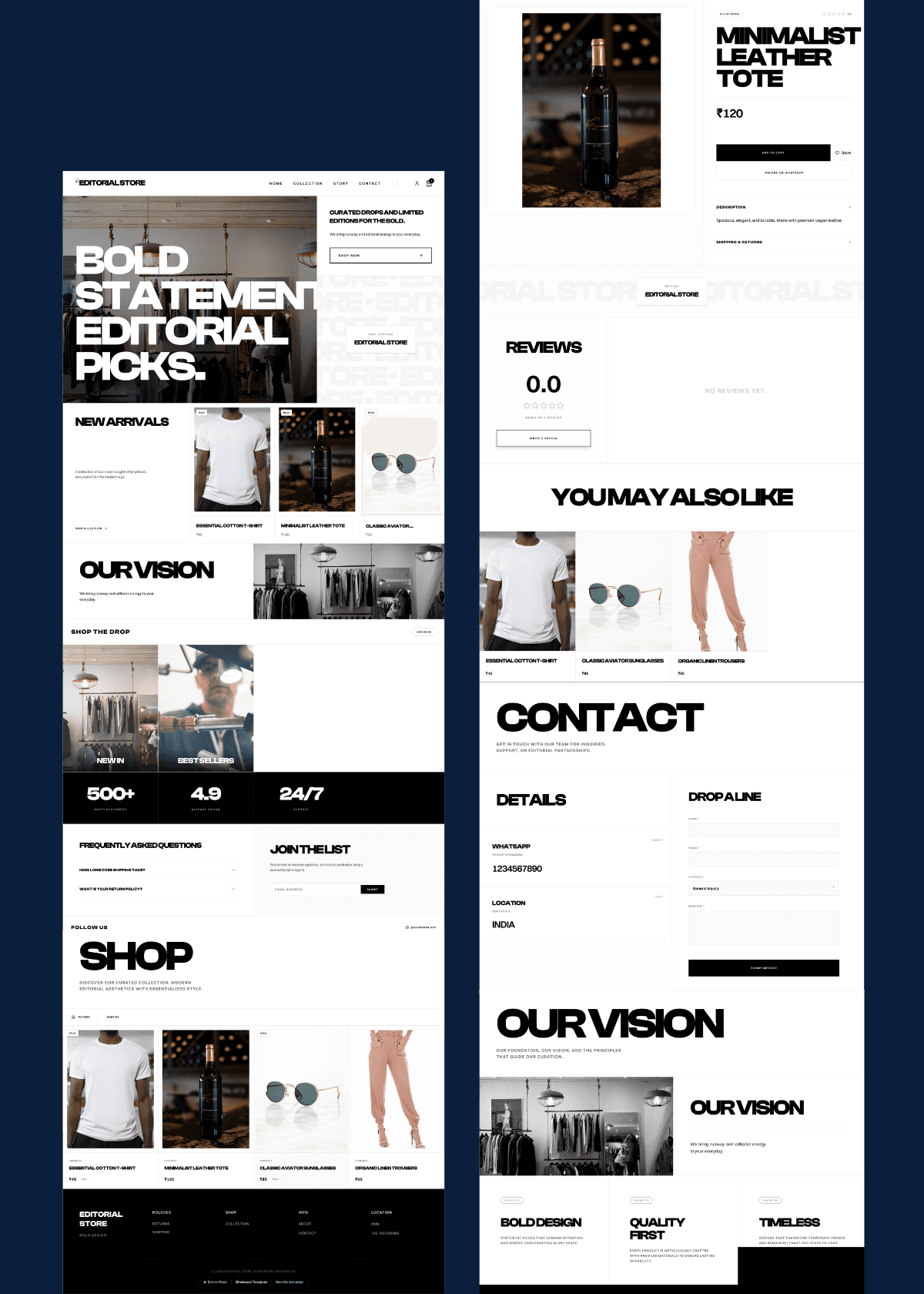 Showcase Template Preview